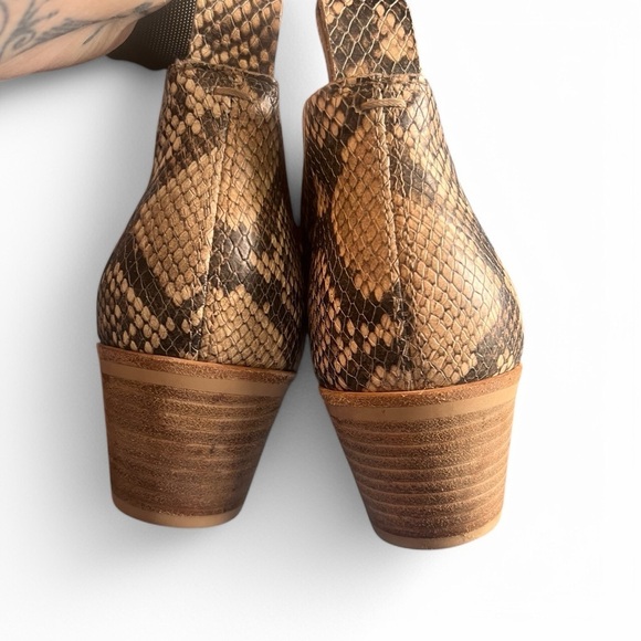 DOLCE VITA Sonni Taupe and Snake Ankle Booties with heel size 6 - Picture 6 of 10